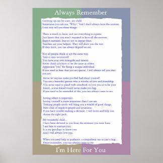 Always Remember I'm Here For You Poster