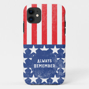 Always Remember Veteran Red White Blue Case-Mate iPhone Case