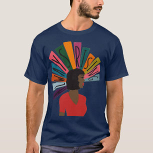 Always Rising Black Woman Illustration Illuminated T-Shirt