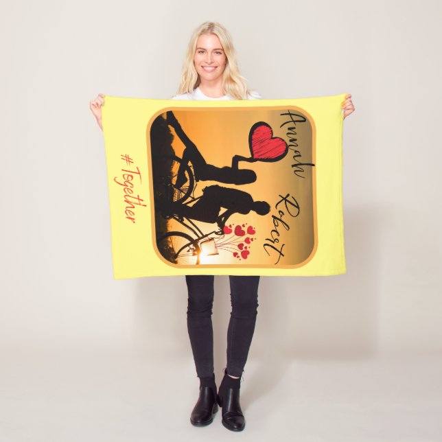 Always Romantic Love Fleece Blanket (In Situ)