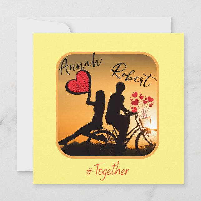 Always Romantic Love Invitation (Front)