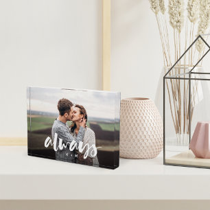 Always Script Overlay Personalised Couples Photo Block