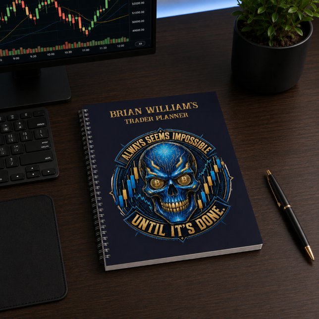 Always Seems Impossible Bitcoin Planner (Personalization and product image shown for illustration purposes only.)
