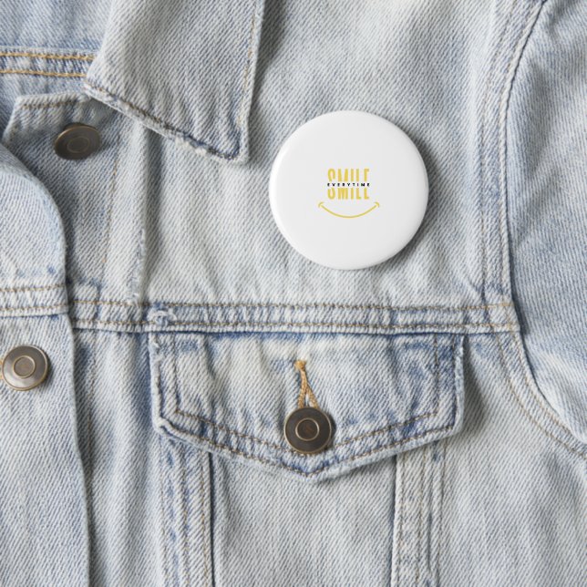 Always Smile . Best Button To Share Happiness (In Situ)