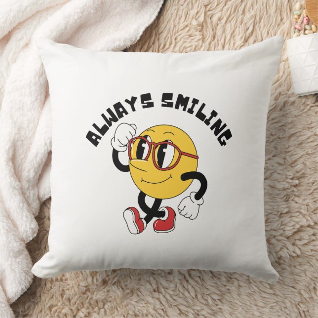Always Smiling Cute Emoji Pillow (Blanket)