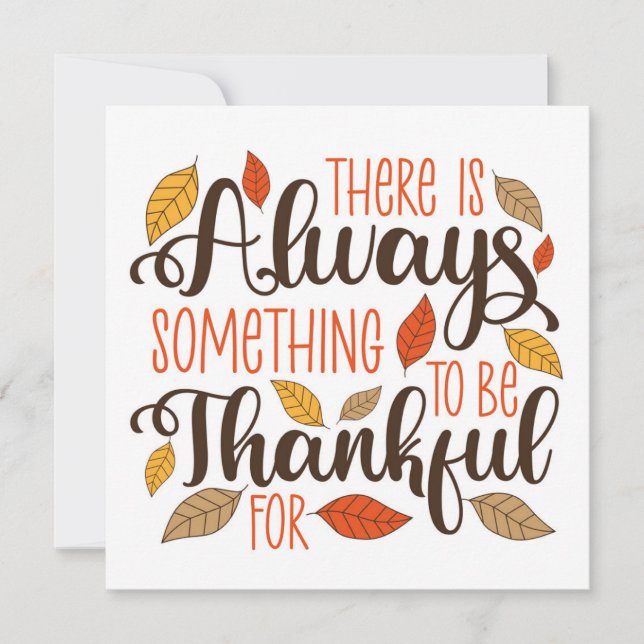 Always Something To Be Thankful For Card (Front)