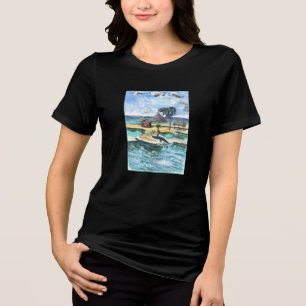 Always Swim With A Friend Tri-Blend Shirt