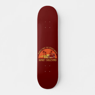 ALWAYS TAKE THE SCENIC ROUTE SUNSET BOULEVARD SKATEBOARD