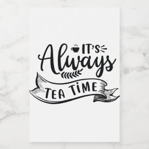 Always Tea time Food Label