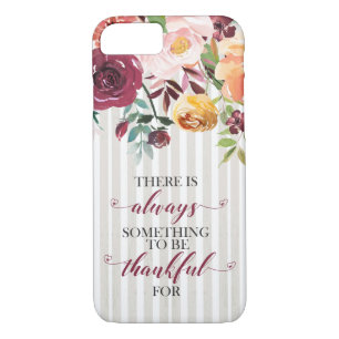 Always Thankful Pinstripe Case-Mate iPhone Case