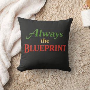 Always the Blueprint Cushion