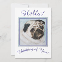 Always Thinking of You Pug Puppy