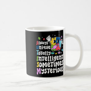 Always Unique Intelligent Autism Awareness Puzzle  Coffee Mug