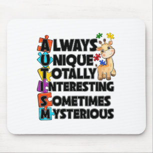 Always Unique Totally Intelligent Something Myster Mouse Pad