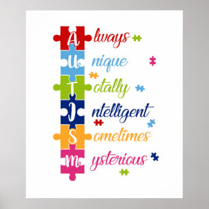 always unique totally intelligent sometime mysteri poster