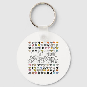 Always Unique Totally Intelligent Sometimes Myster Key Ring