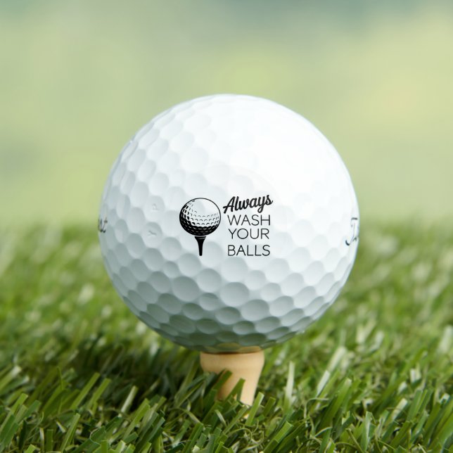 Always Wash Your Balls Funny Saying Golfing Golfer (Insitu Tee)