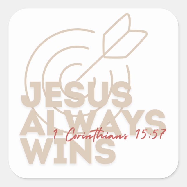 Always wins Sticker (Front)