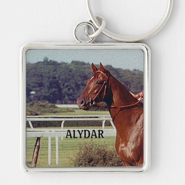 Alydar Belmont Stakes Post Parade 1978 Key Ring (Front)