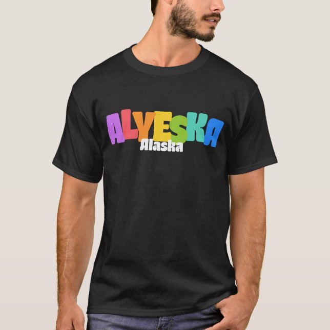 Alyeska, Alaska Ski Adventure T-Shirt (Front)
