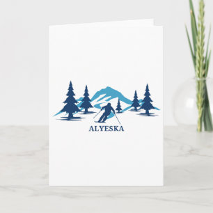 Alyeska Alaska Ski Resort Skiing Skier Card