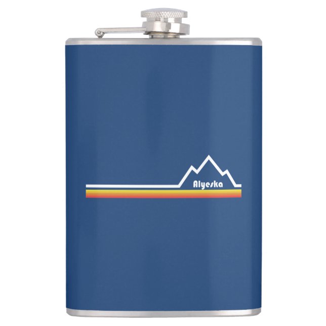 Alyeska Ski Resort Hip Flask (Front)