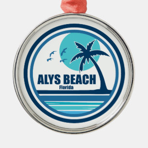 Alys Beach Fort Walton Palm Tree Birds Metal Tree Decoration