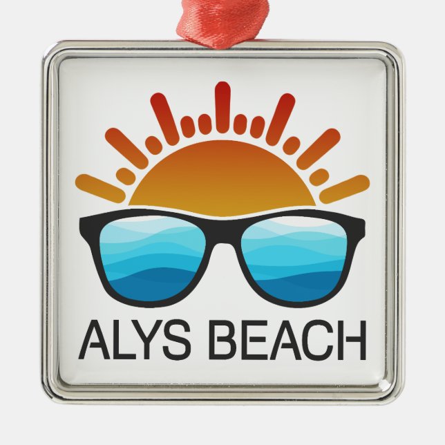 Alys Beach Sunglasses Metal Tree Decoration (Front)