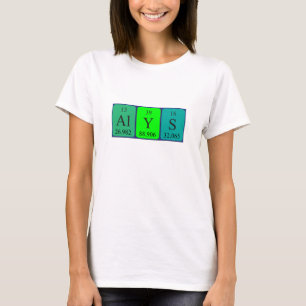 Alys periodic table name shirt