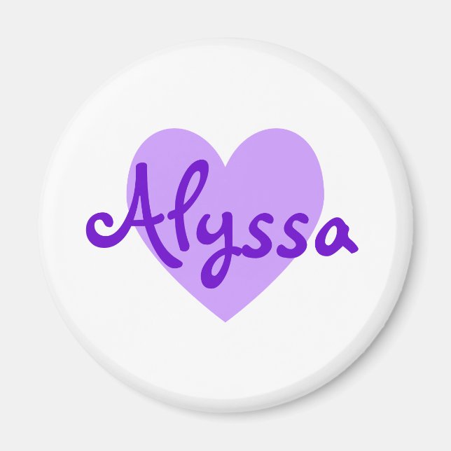 Alyssa in Purple Magnet (Front)
