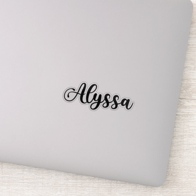 Alyssa Name - Handwritten Calligraphy (Detail)