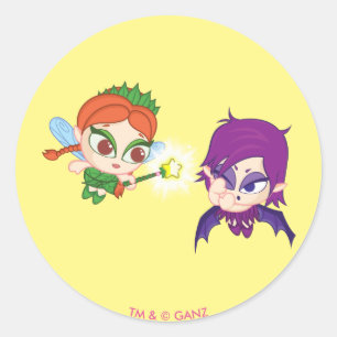 Alyssa Vs. Nafaria Classic Round Sticker