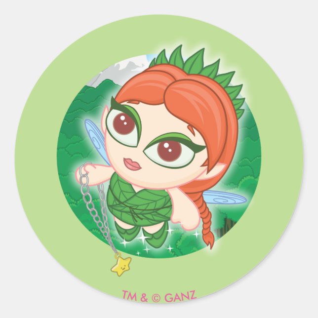 Alyssa's Magical Forest Classic Round Sticker (Front)