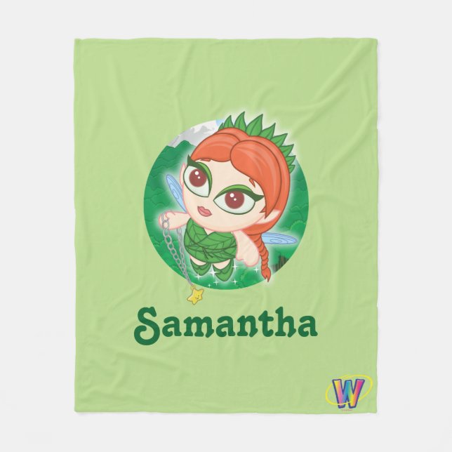 Alyssa's Magical Forest Fleece Blanket (Front)