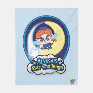 Alyssa's Star Challenge Fleece Blanket