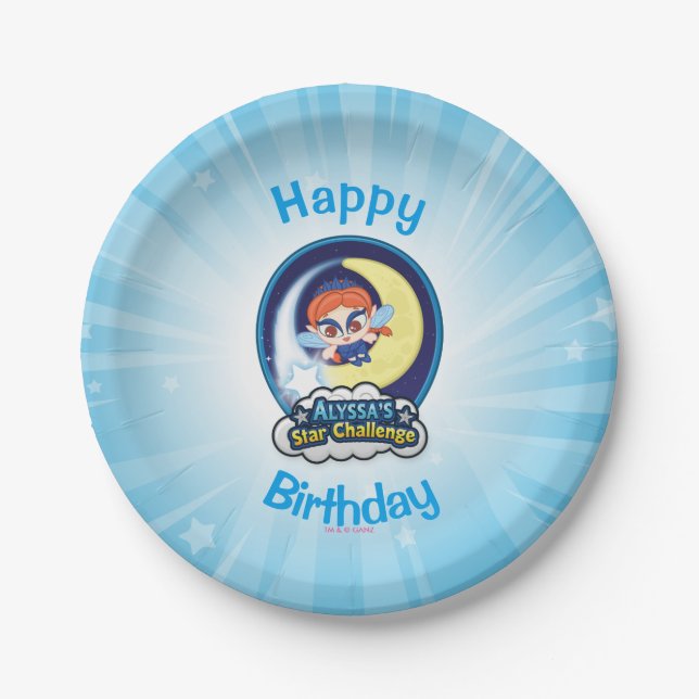 Alyssa's Star Challenge Paper Plate (Front)