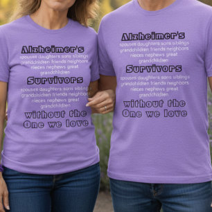 ALZ Purple Alzheimers Disease Awareness Survivors Tri-Blend Shirt