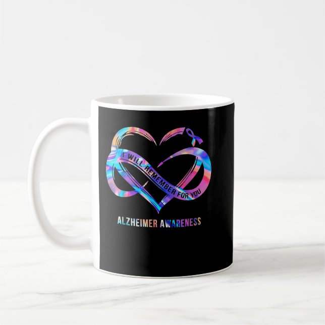 Alzheimer Awareness I Will Remember For You Coffee Mug (Left)