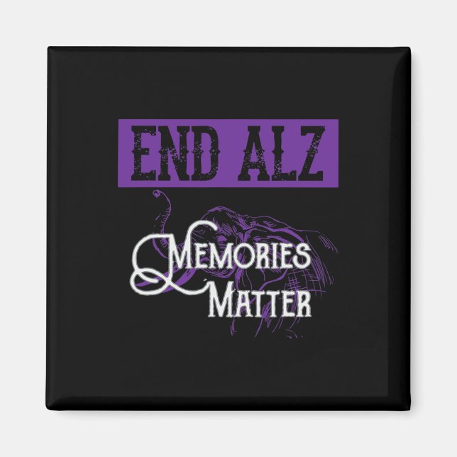 Alzheimer - Cute Heimer Awareness Graphic  Magnet (Front)