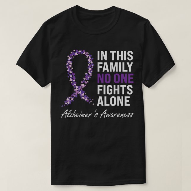Alzheimer s Awareness-Purple-Ribbon-Dementia-Mum D T-Shirt (Design Front)