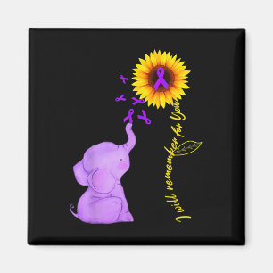Alzheimerheimer Awareness I Will Remember For You Magnet