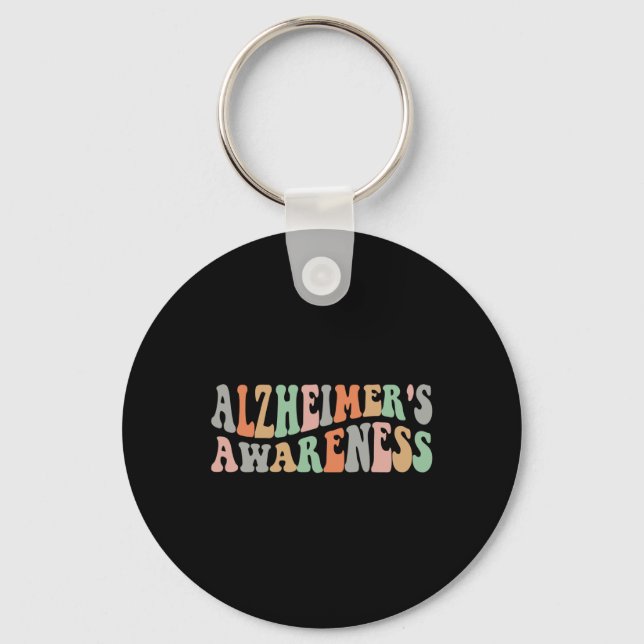 Alzheimerheimer Awareness  Key Ring (Front)