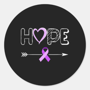 Alzheimerheimer Ribbon Heimer Disease Awareness  Classic Round Sticker