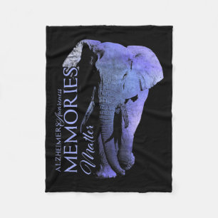 Alzheimerheimers And Raise Awareness Fleece Blanket
