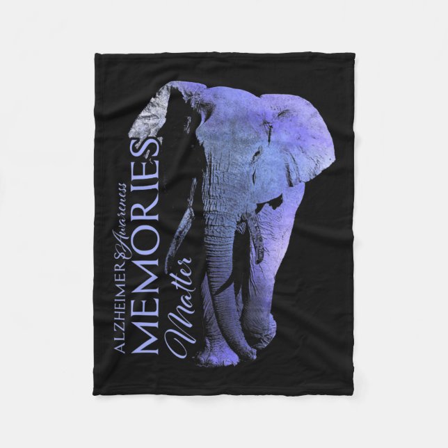 Alzheimerheimers And Raise Awareness  Fleece Blanket (Front)