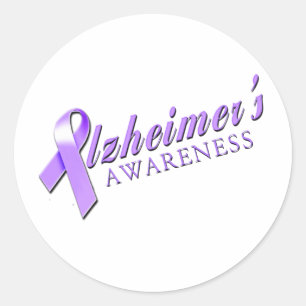 Alzheimer's Awareness Classic Round Sticker