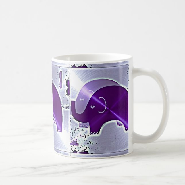 Alzheimer's Awareness Elephants Coffee Mug (Right)