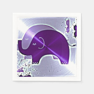 Alzheimer's Awareness Elephants Napkin
