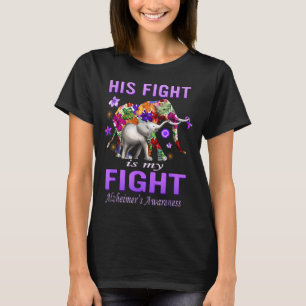Alzheimers Awareness Fight Is Fight Purple T-Shirt