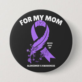 Alzheimer's Awareness - For My Mom 7.5 Cm Round Badge